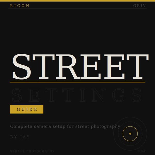 Ricoh GRIV Street Settings Quickstart Guide
